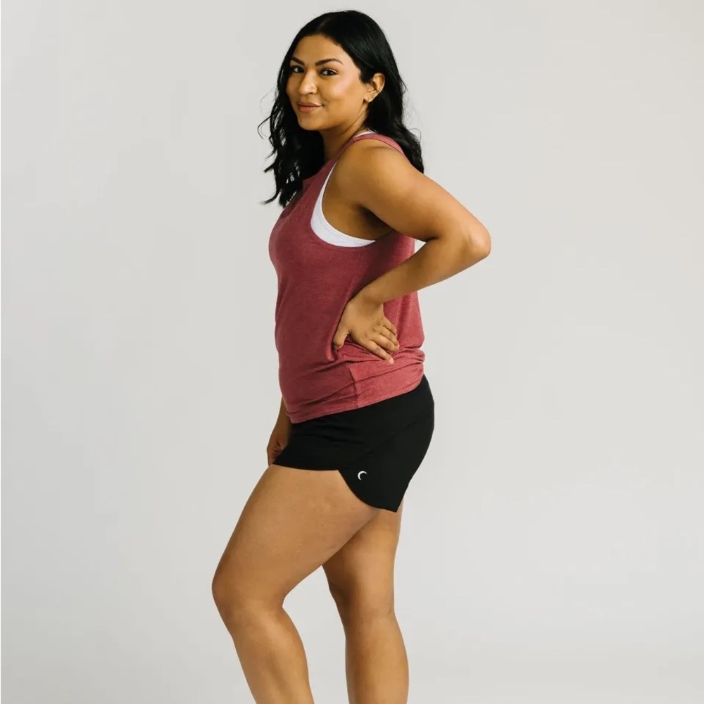 NWT ZYIA Maroon Swirl Athletic Tank (Limited Series)